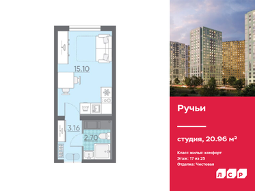 21 м², квартира-студия 4 422 560 ₽ - изображение 18