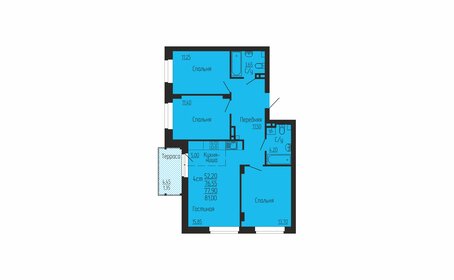 64,5 м², 3-комнатная квартира 10 800 000 ₽ - изображение 49
