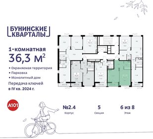 36,1 м², 1-комнатная квартира 9 538 920 ₽ - изображение 26