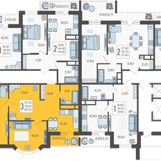 Квартира 80,2 м², 3-комнатная - изображение 2