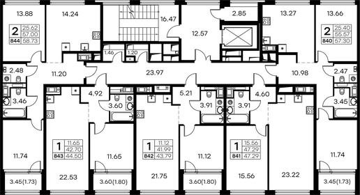 Квартира 44,5 м², 1-комнатная - изображение 2