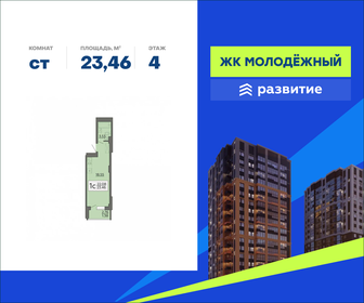Квартира 23,5 м², студия - изображение 1