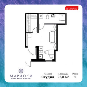 21,4 м², квартира-студия 7 500 000 ₽ - изображение 75