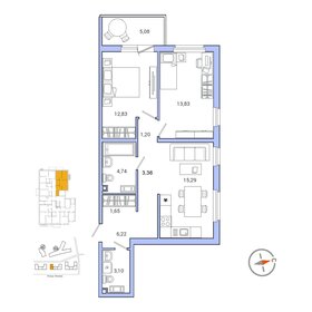 65,7 м², 2-комнатная квартира 7 700 000 ₽ - изображение 43