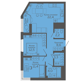 72 м², 2-комнатная квартира 11 880 000 ₽ - изображение 104