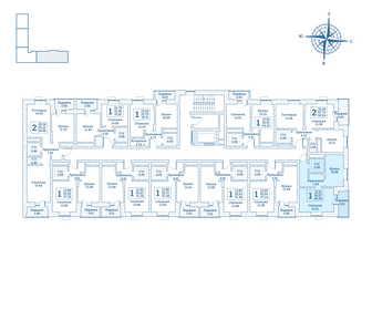 45,5 м², 1-комнатная квартира 5 824 000 ₽ - изображение 83