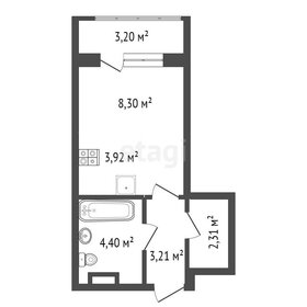 20,4 м², квартира-студия 3 100 000 ₽ - изображение 44