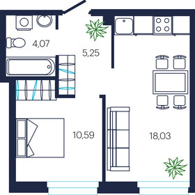 37,9 м², 1-комнатная квартира 5 015 000 ₽ - изображение 63