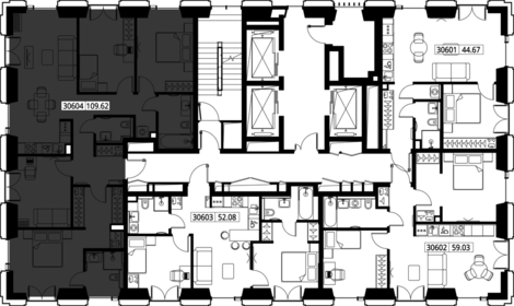 Квартира 109,6 м², 4-комнатная - изображение 2