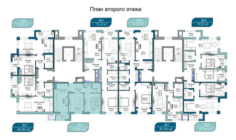 88,5 м², 2-комнатная квартира 10 300 000 ₽ - изображение 31