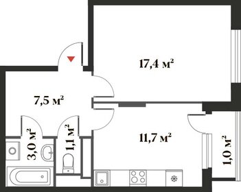 33 м², квартира-студия 8 599 000 ₽ - изображение 138