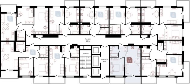 42,9 м², 2-комнатная квартира 4 850 000 ₽ - изображение 43