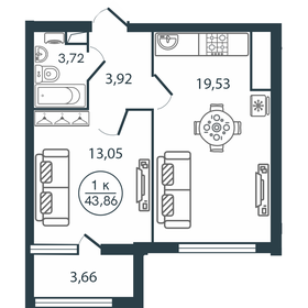 21 м², 1-комнатная квартира 2 816 850 ₽ - изображение 124