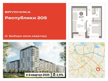 40,6 м², 2-комнатная квартира 6 910 000 ₽ - изображение 22