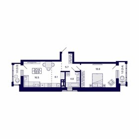 53,6 м², 2-комнатная квартира 9 514 000 ₽ - изображение 74