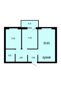 Квартира 58 м², 3-комнатная - изображение 1