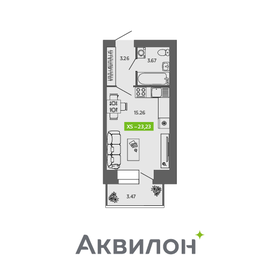 23,4 м², квартира-студия 3 048 919 ₽ - изображение 10