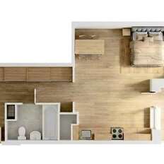 Квартира 37,1 м², 1-комнатная - изображение 2