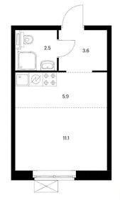 Квартира 23,1 м², студия - изображение 1