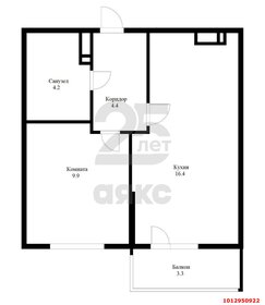 Квартира 38,2 м², 1-комнатная - изображение 1