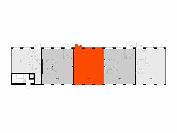71,3 м², помещение свободного назначения 29 742 796 ₽ - изображение 1