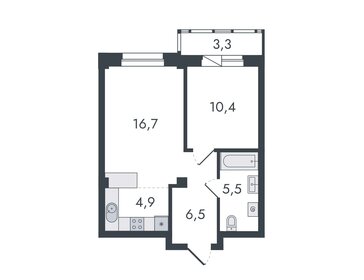 44,1 м², 2-комнатная квартира 4 550 000 ₽ - изображение 35