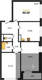 84,6 м², 3-комнатная квартира 12 500 000 ₽ - изображение 58