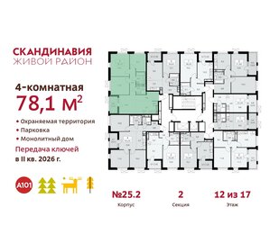 78,3 м², 4-комнатная квартира 20 230 004 ₽ - изображение 23