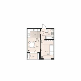 21,8 м², квартира-студия 2 440 000 ₽ - изображение 46