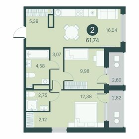 65 м², 2-комнатная квартира 8 150 000 ₽ - изображение 96