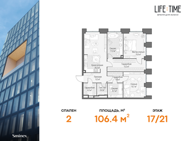 115 м², 3-комнатная квартира 149 000 000 ₽ - изображение 86