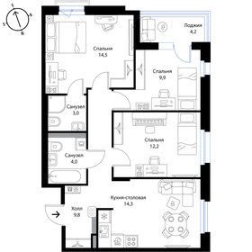 222,7 м², 5-комнатная квартира 27 990 000 ₽ - изображение 90