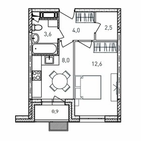 31,6 м², 1-комнатная квартира 6 035 600 ₽ - изображение 19