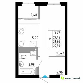 26,6 м², квартира-студия 4 490 080 ₽ - изображение 82