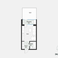 Квартира 25,2 м², студия - изображение 4