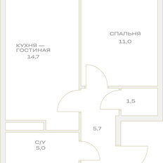 Квартира 36,9 м², 1-комнатная - изображение 2