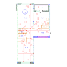 Квартира 63,7 м², 2-комнатная - изображение 2