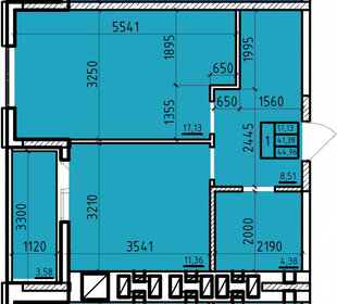 45 м², 1-комнатная квартира 800 000 ₽ - изображение 76