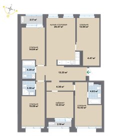 Квартира 138,7 м², 4-комнатная - изображение 2