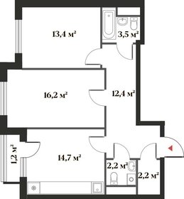 65,6 м², 2-комнатная квартира 15 354 984 ₽ - изображение 11