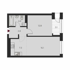 Квартира 48,5 м², 2-комнатная - изображение 1