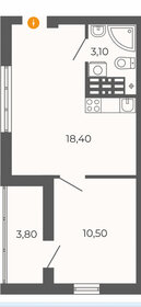 Квартира 35 м², 1-комнатная - изображение 1