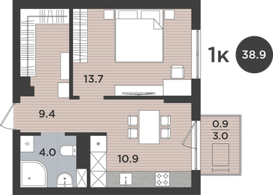 52 м², 1-комнатная квартира 4 250 000 ₽ - изображение 97
