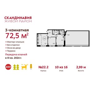 72,5 м², 3-комнатная квартира 20 465 176 ₽ - изображение 1