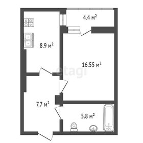 Квартира 42 м², 1-комнатная - изображение 1