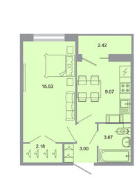 Квартира 33,7 м², 1-комнатная - изображение 1