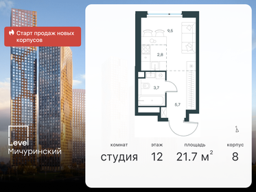 17,9 м², апартаменты-студия 5 150 000 ₽ - изображение 101