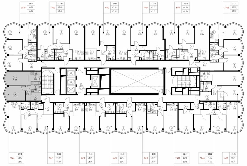 42,6 м², 1-комнатная квартира 29 204 672 ₽ - изображение 29