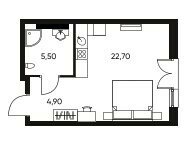 28,2 м², апартаменты-студия 11 139 000 ₽ - изображение 21