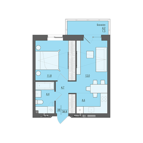 86,7 м², 4-комнатная квартира 6 500 000 ₽ - изображение 51